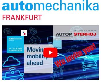 AUTOPSTENHOJ:N NOSTINUUTUUDET AUTOMECHANIKA 2024 -TAPAHTUMASSA FRANKFURTISSA