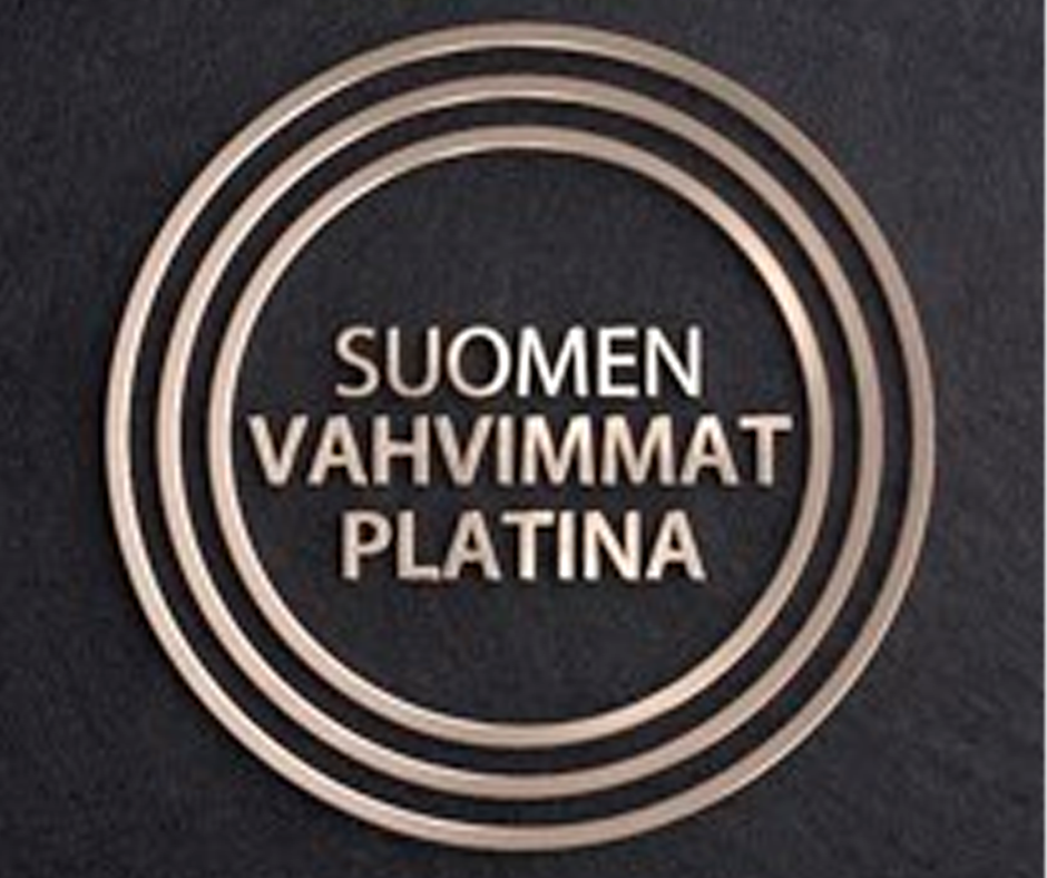 MEILLÄ ON SUOMEN VAHVIMMAT PLATINA -SERTIFIKAATTI