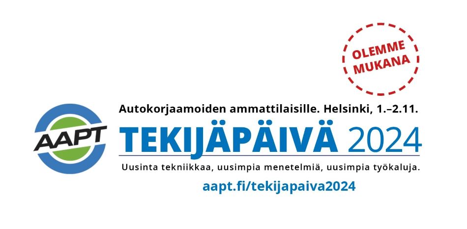 TERVETULOA KORJAAMOAMMATTILAISTEN TEKIJÄPÄIVÄÄN HELSINKIIN 2.11.2024